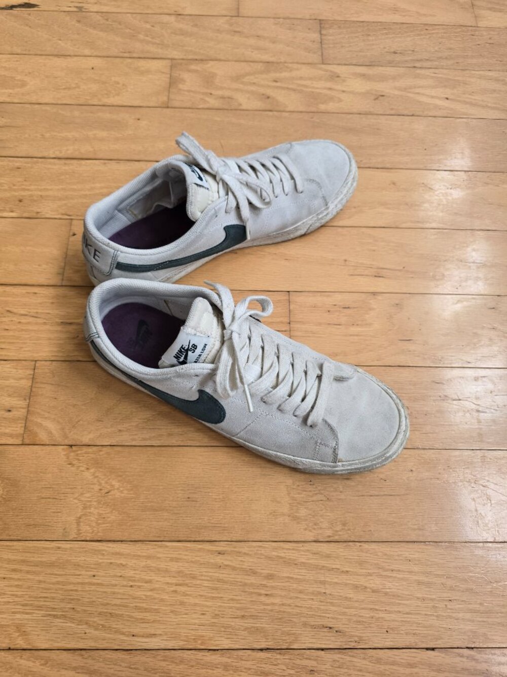 Nike | SB Zoom Blazer Low 'Summit White Deep Jungle' skater sneakers | MENS 9.5 - Picture 4 of 11